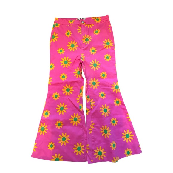 Free People Youthquake Printed Crop
Flare Jeans Pink Size 26 - Picture 2 of 8